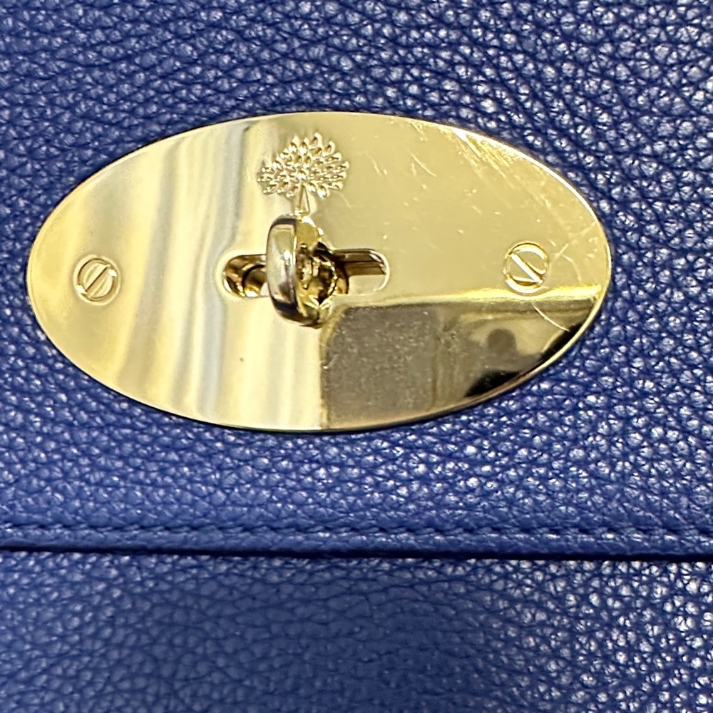 Mulberry Royal Blue Leather Shoulder Bag - Picture 2 of 12